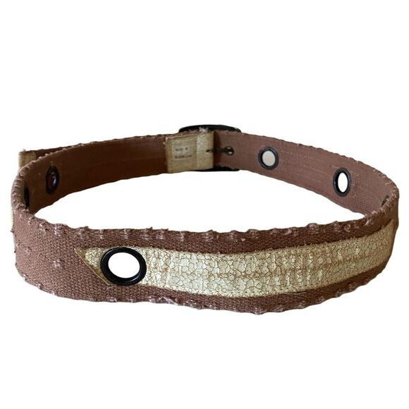Vintage Brown Canvas Belt Size 9 - Picture 4 of 6